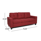 Canapé trois places Bowden en polyester par Christopher Knight Home