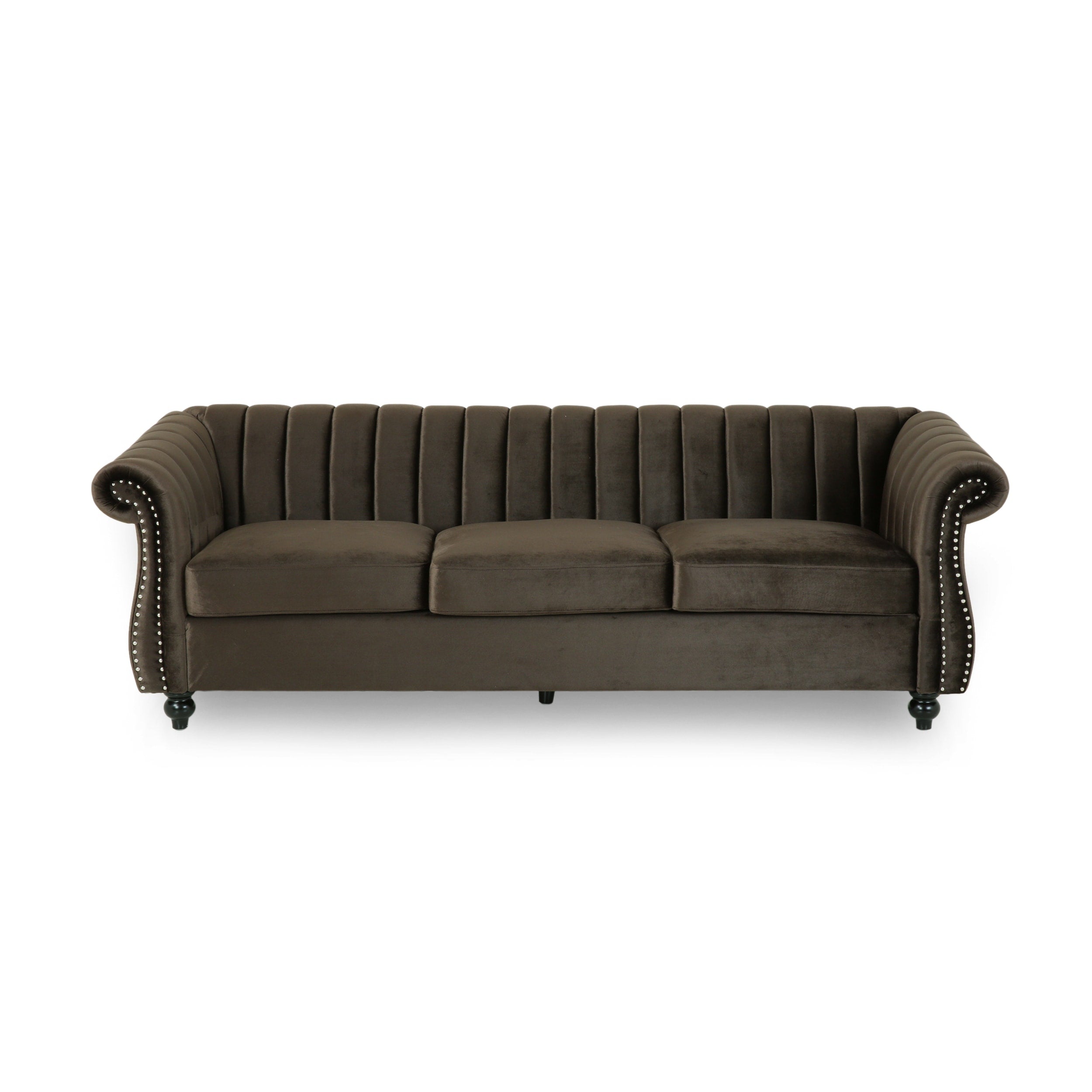 Canapé Bowie Glam en velours par Christopher Knight Home