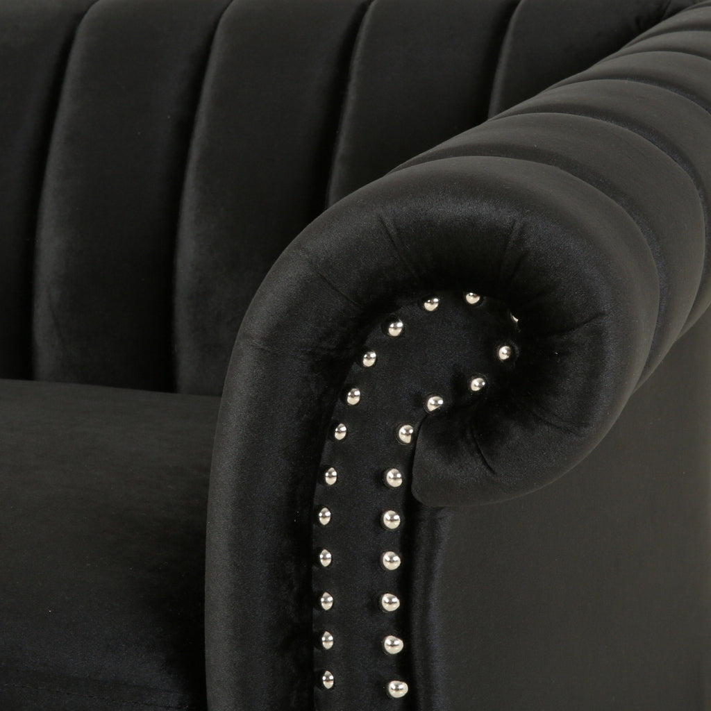 Canapé Bowie Glam en velours par Christopher Knight Home