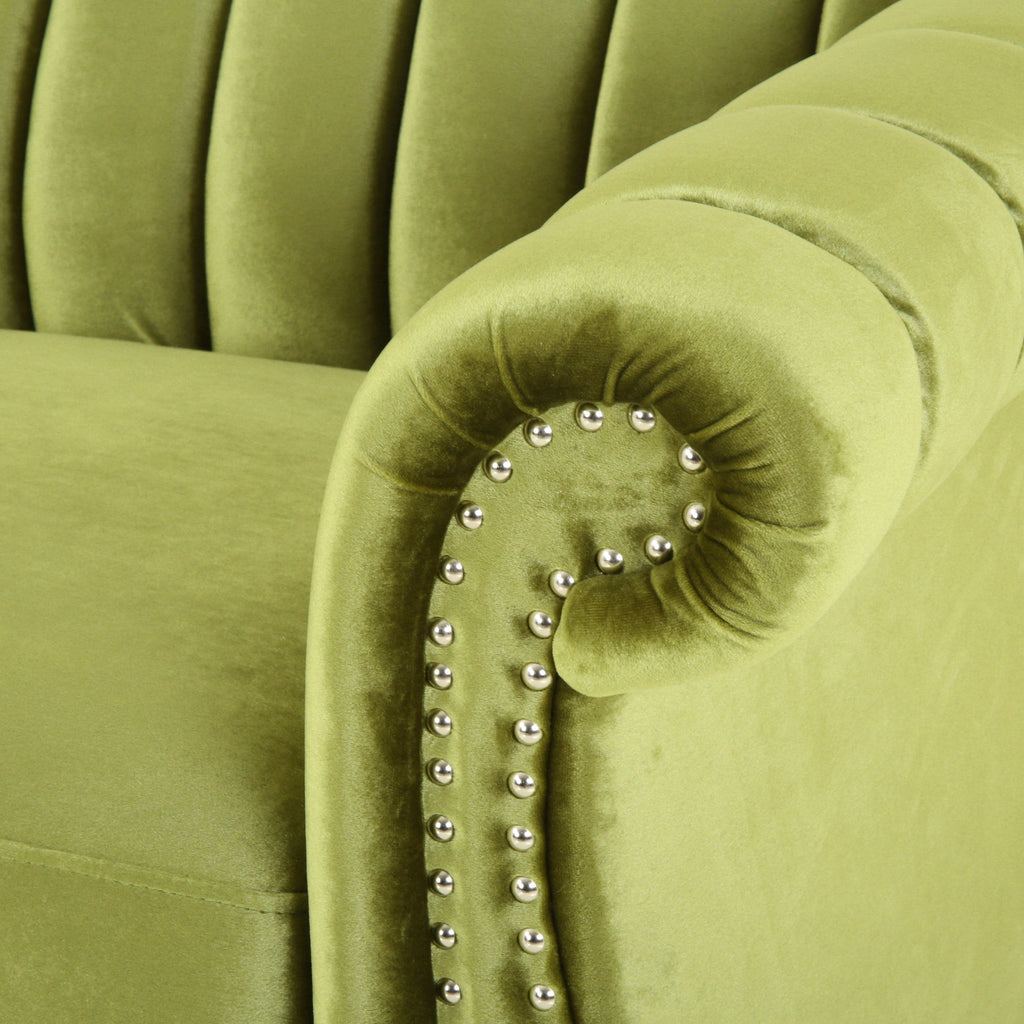 Canapé Bowie Glam en velours par Christopher Knight Home