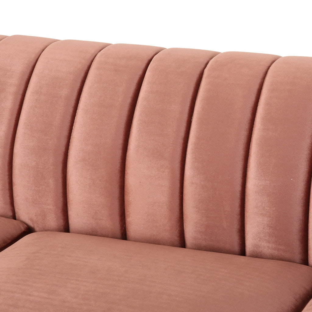 Canapé Bowie Glam en velours par Christopher Knight Home