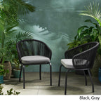 Fauteuil club d'extérieur Boynton (lot de 2) par Christopher Knight Home