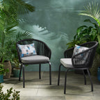 Fauteuil club d'extérieur Boynton (lot de 2) par Christopher Knight Home