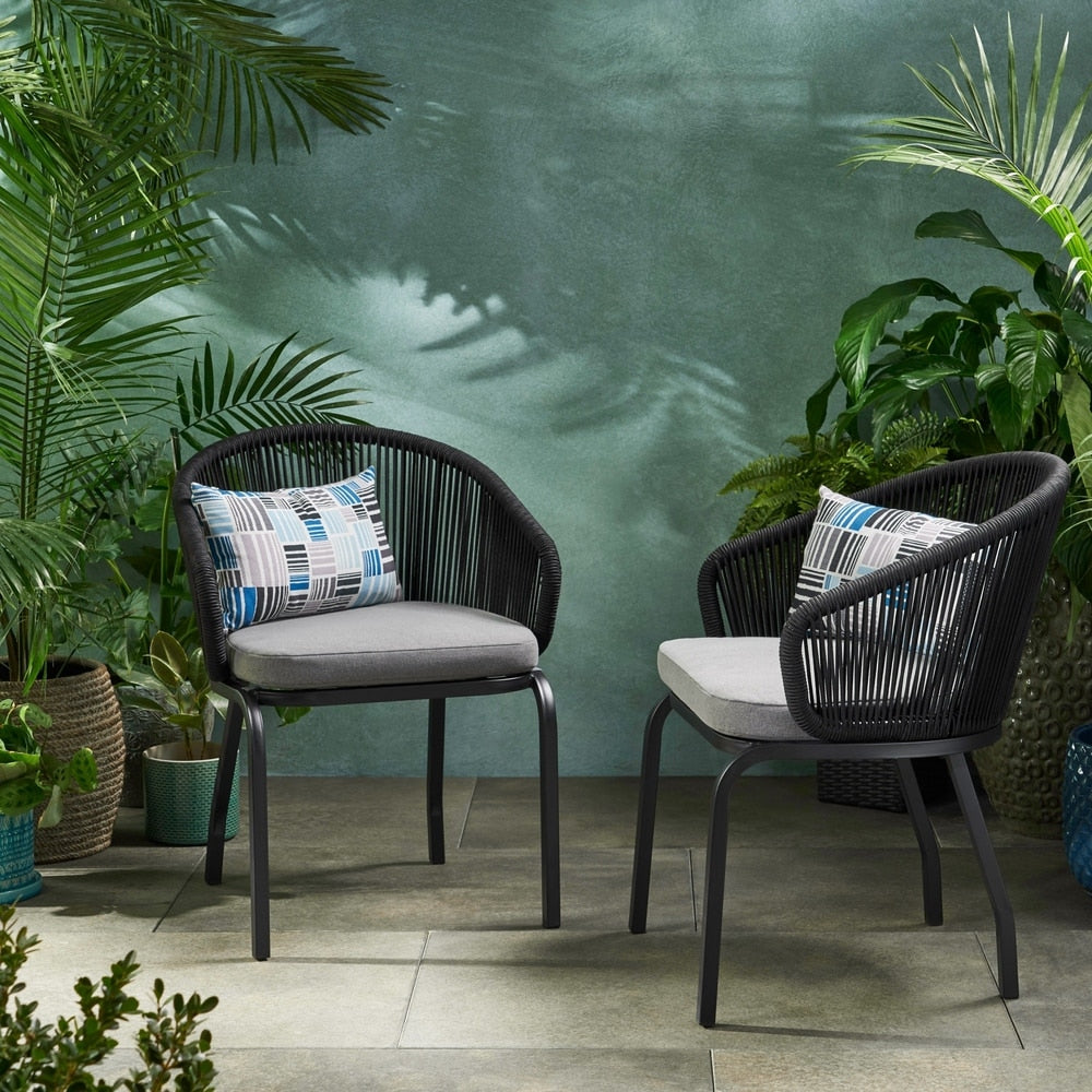 Fauteuil club d'extérieur Boynton (lot de 2) par Christopher Knight Home