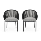 Fauteuil club d'extérieur Boynton (lot de 2) par Christopher Knight Home