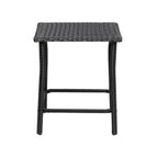 Ensemble de jardin bistro Bradbury Outdoor 3 pièces en osier avec coussins