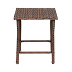 Ensemble de jardin bistro Bradbury Outdoor 3 pièces en osier avec coussins