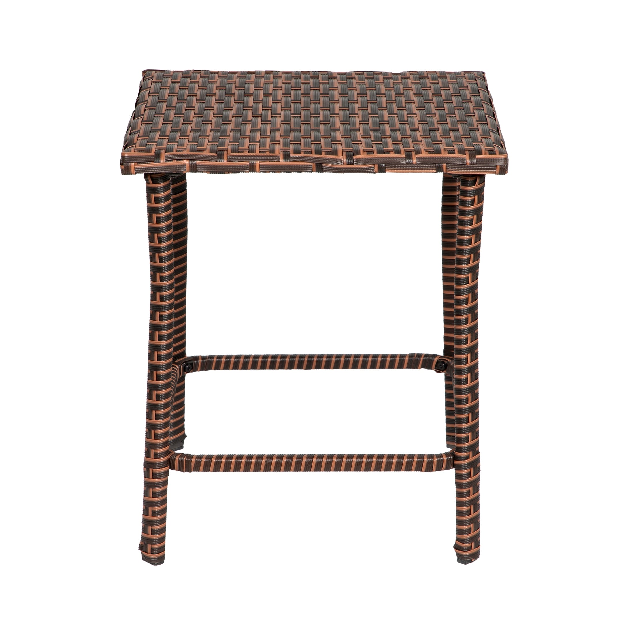 Ensemble de jardin bistro Bradbury Outdoor 3 pièces en osier avec coussins