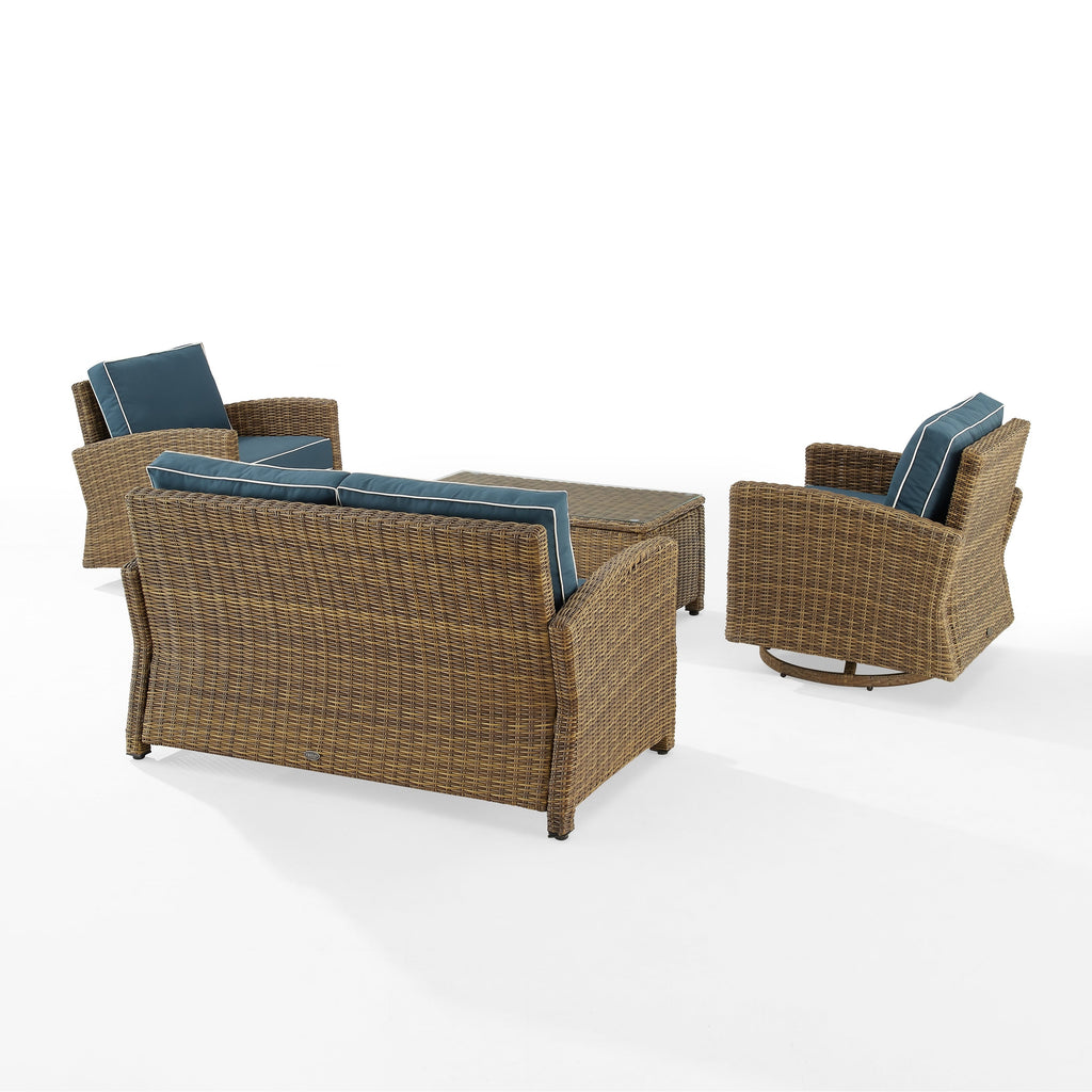 Ensemble de conversation pivotant à bascule Crosley Bradenton 4 pièces