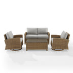 Ensemble de conversation pivotant à bascule Crosley Bradenton 4 pièces