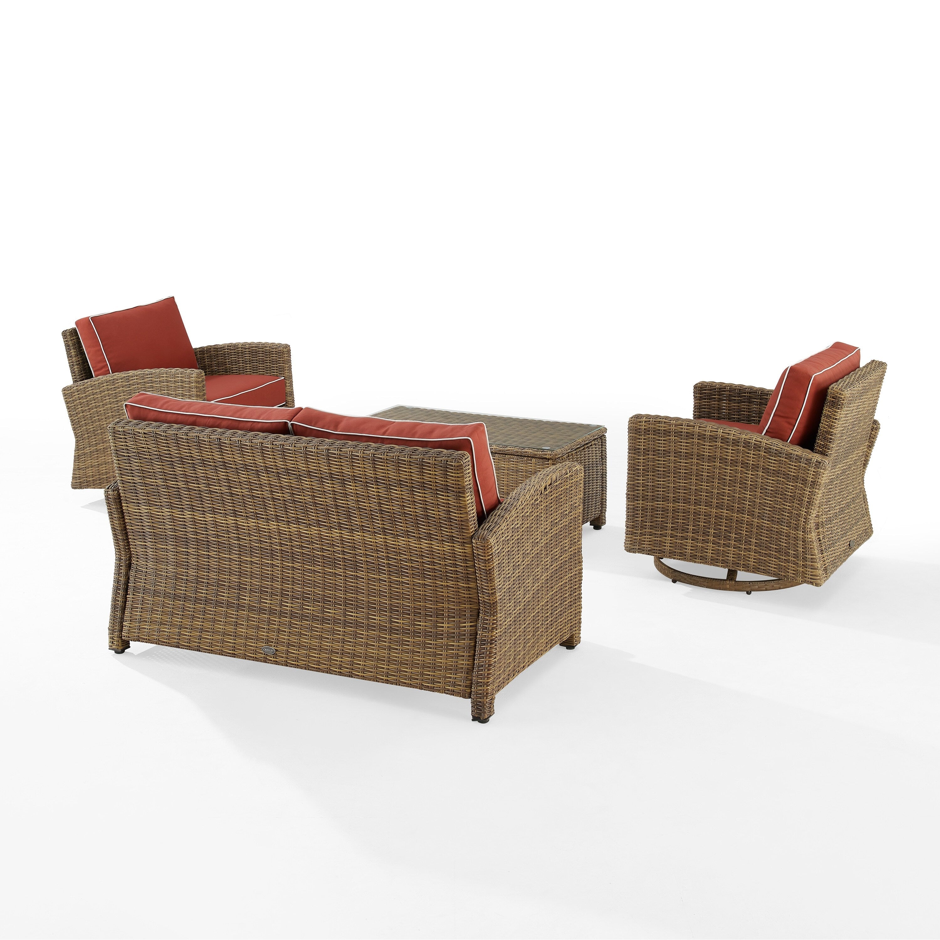 Ensemble de conversation pivotant à bascule Crosley Bradenton 4 pièces