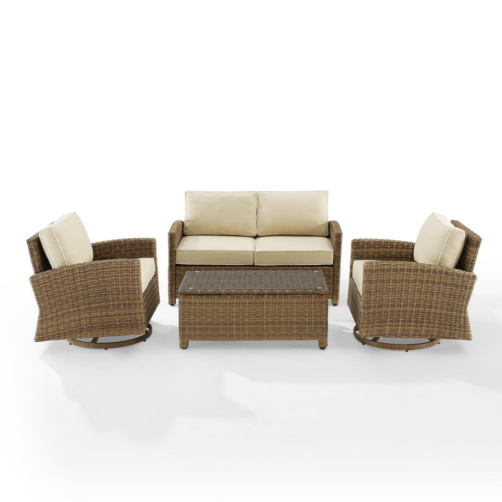 Ensemble de conversation pivotant à bascule Crosley Bradenton 4 pièces