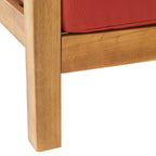 Ensemble de salon de jardin sectionnel Brava Acacia par Christopher Knight Home - 88,50 L x 88,50 l x 26,50 H