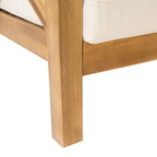 Ensemble de salon de jardin sectionnel Brava Acacia par Christopher Knight Home - 88,50 L x 88,50 l x 26,50 H