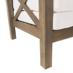 Ensemble de salon de jardin sectionnel Brava Acacia par Christopher Knight Home - 88,50 L x 88,50 l x 26,50 H