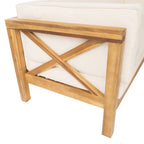 Ensemble de salon de jardin sectionnel Brava Acacia par Christopher Knight Home - 88,50 L x 88,50 l x 26,50 H