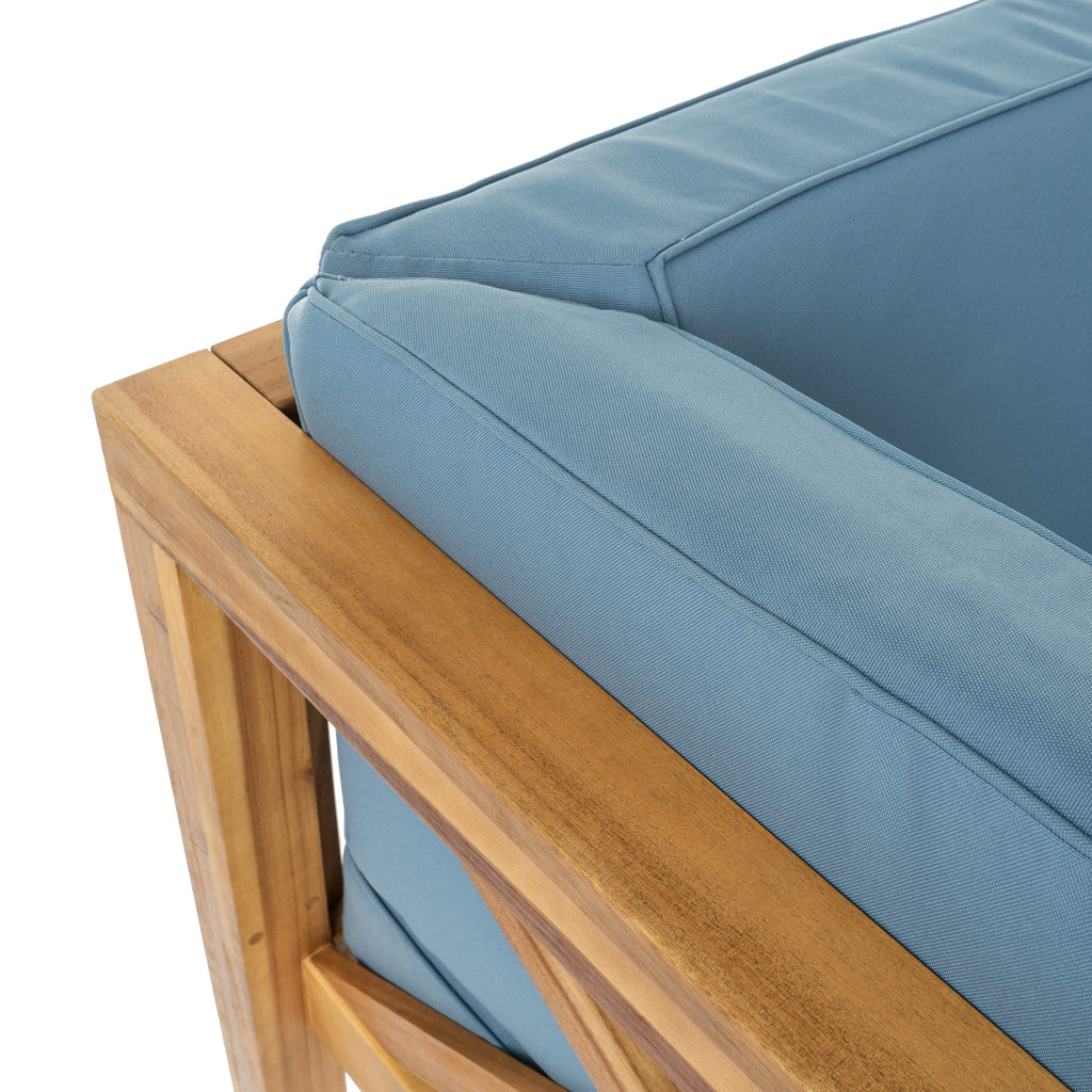 Ensemble de salon de jardin sectionnel Brava Acacia par Christopher Knight Home - 88,50 L x 88,50 l x 26,50 H