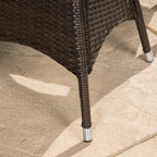 Ensemble bistrot d'extérieur 3 pièces en osier Brayden par Christopher Knight Home - N/A