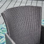 Ensemble bistrot d'extérieur 3 pièces en osier Brayden par Christopher Knight Home - N/A