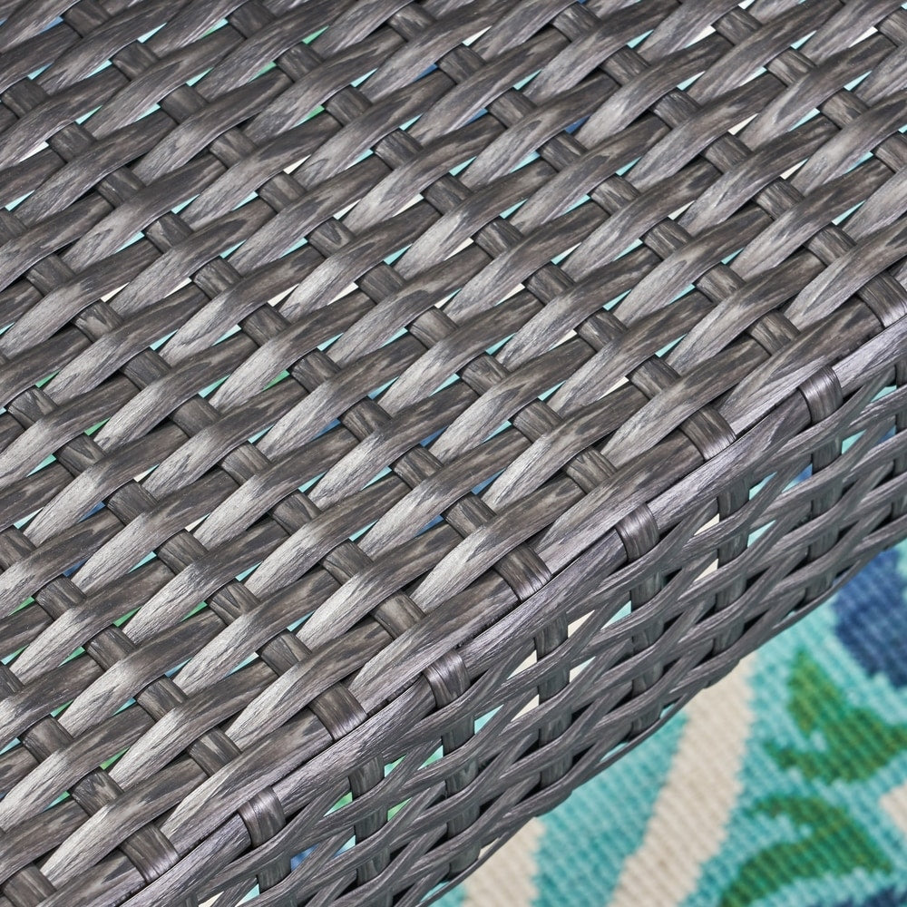 Ensemble bistrot d'extérieur 3 pièces en osier Brayden par Christopher Knight Home - N/A