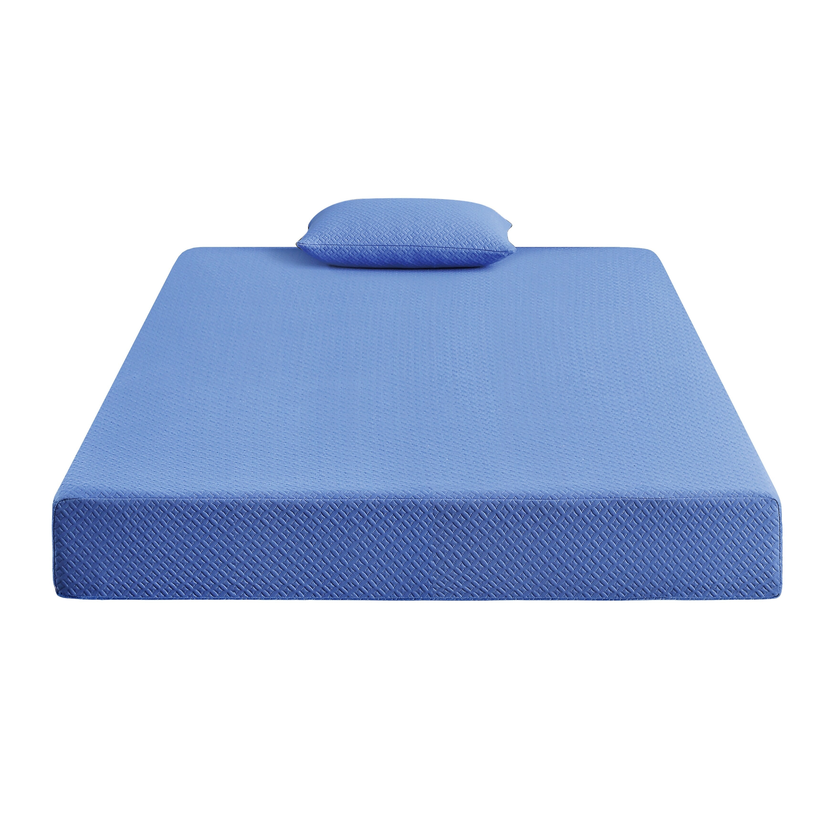 Ensemble matelas et oreiller en tissu respirant, matelas en mousse à mémoire de forme infusée de gel dans une boîte