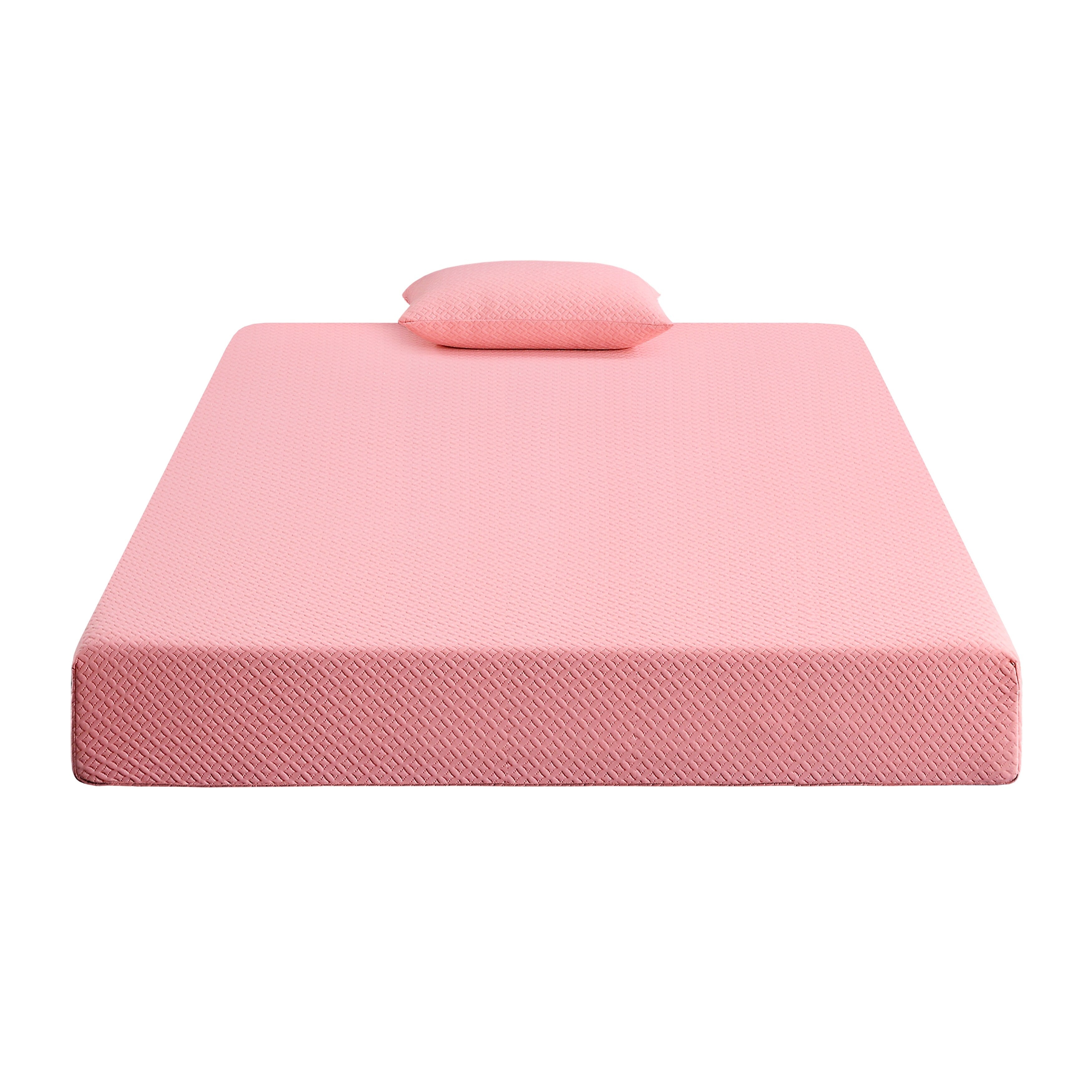 Ensemble matelas et oreiller en tissu respirant, matelas en mousse à mémoire de forme infusée de gel dans une boîte