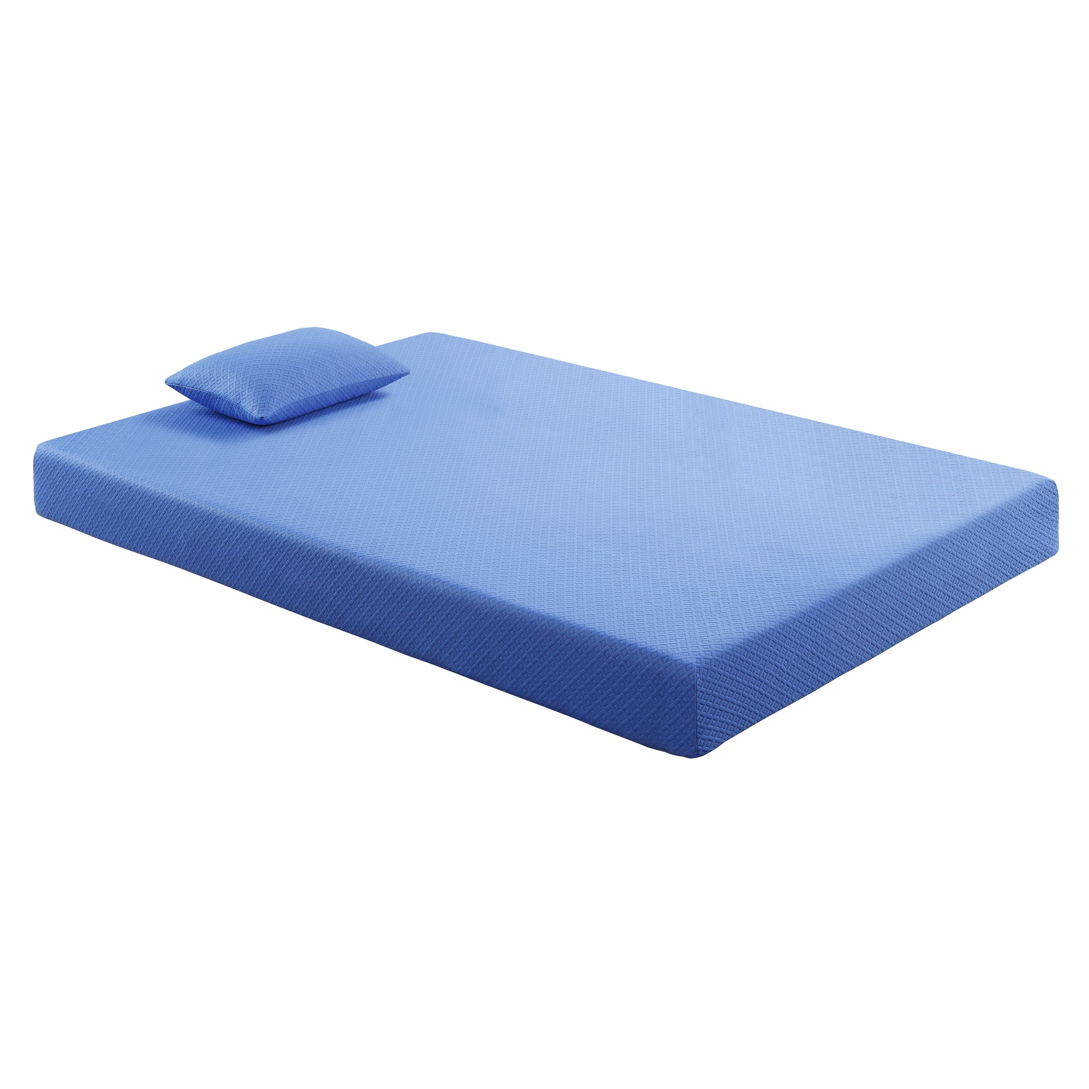 Ensemble matelas et oreiller en tissu respirant, matelas en mousse à mémoire de forme infusée de gel dans une boîte