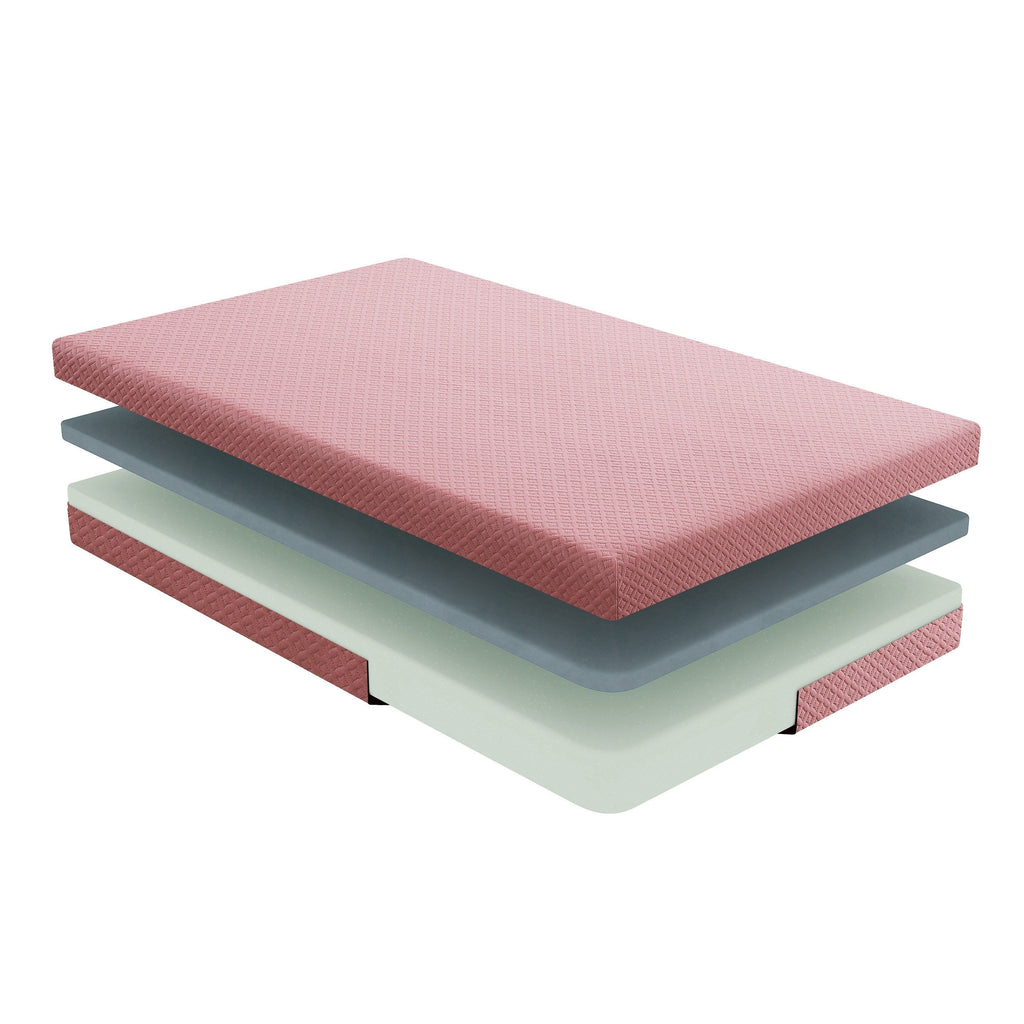 Ensemble matelas et oreiller en tissu respirant, matelas en mousse à mémoire de forme infusée de gel dans une boîte