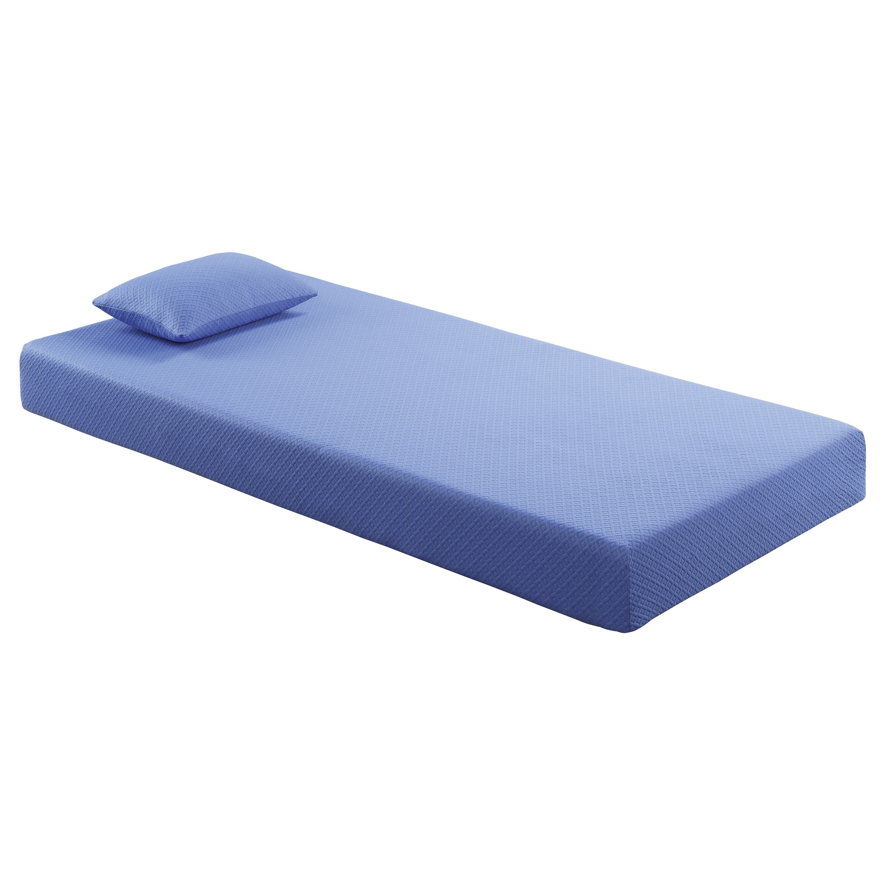 Ensemble matelas et oreiller en tissu respirant, matelas en mousse à mémoire de forme infusée de gel dans une boîte