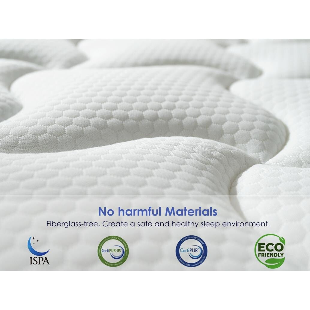 Matelas respirant en mousse à mémoire de forme - Certifié CertiPUR