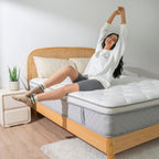 Matelas respirant en mousse à mémoire de forme et à ressorts - Fermeté moyenne - Certifié CertiPUR