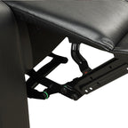 Fauteuil inclinable manuel en cuir PU respirant avec accoudoirs et dossier rembourrés