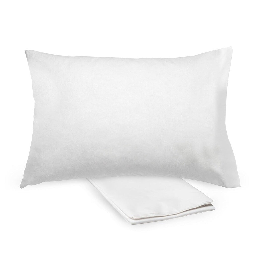 Taie d'oreiller en percale de coton BreathableBaby, pour oreiller pour enfant de 13 x 18/33 x 46 cm, couleur unie (lot de 2)