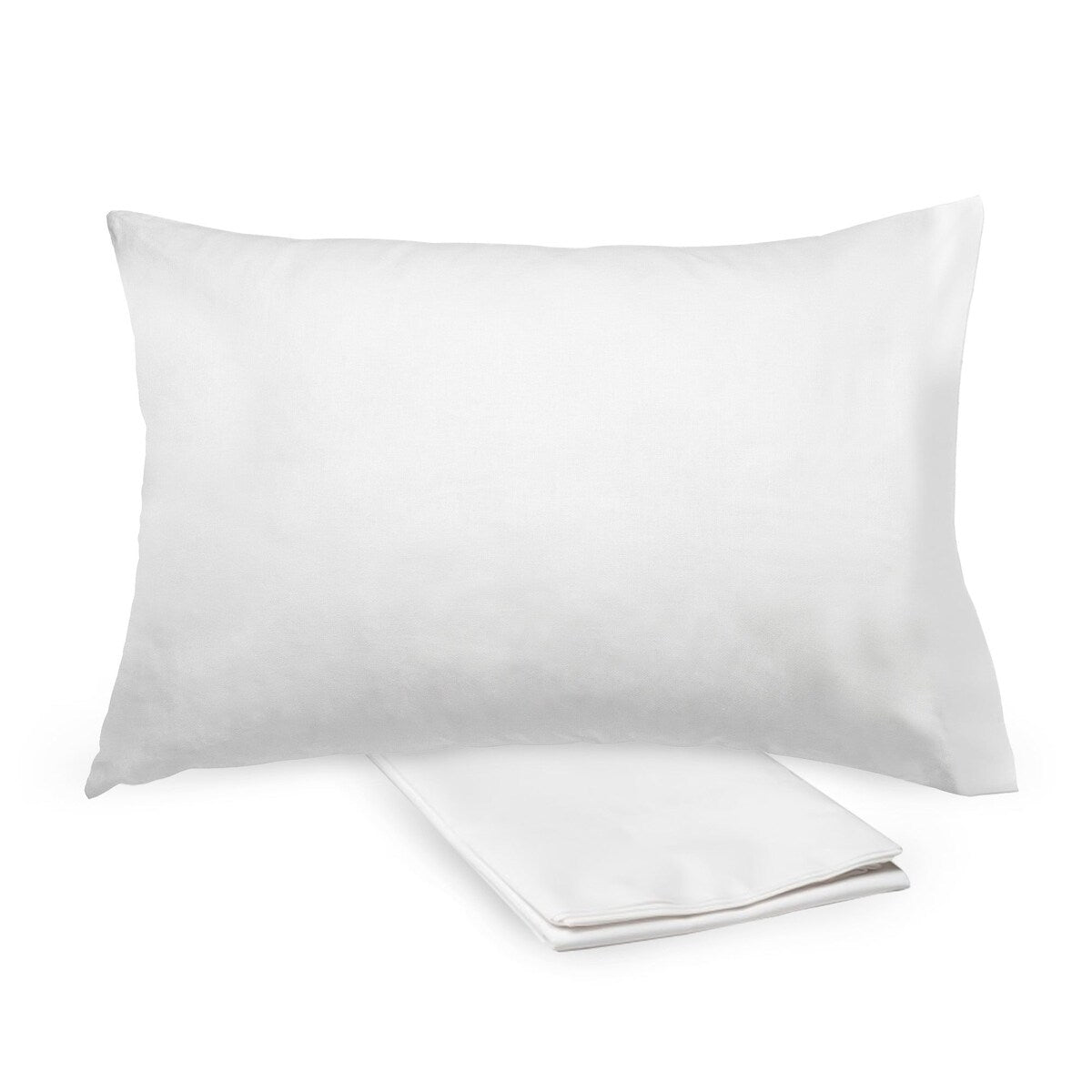 Taie d'oreiller en percale de coton BreathableBaby, pour oreiller pour enfant de 13 x 18/33 x 46 cm, couleur unie (lot de 2)