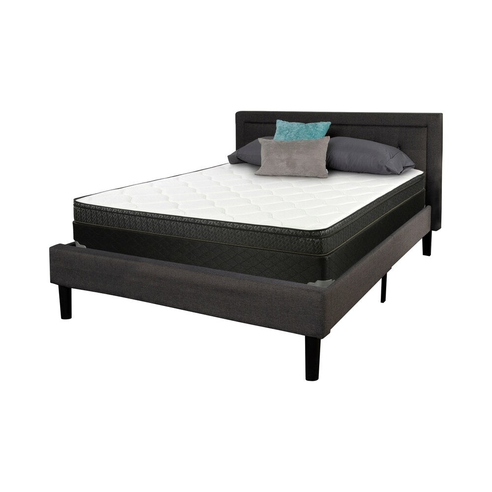 Matelas Brenna blanc et noir 9,25 Queen
