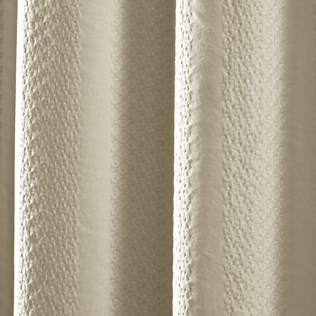 Rideau de douche à rayures jacquard délavé Billie de Brielle Home