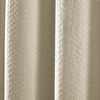 Rideau de douche à rayures jacquard délavé Billie de Brielle Home