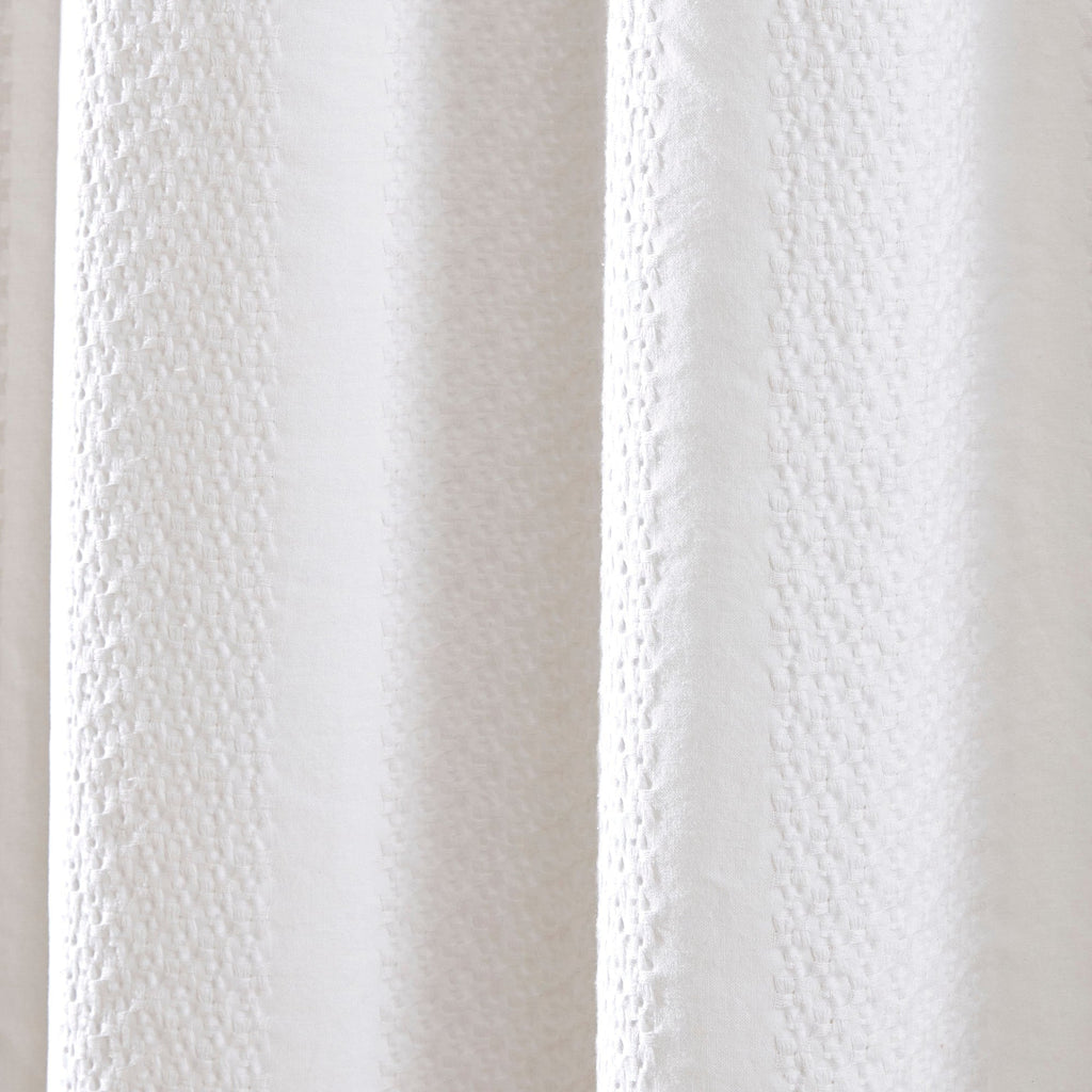 Rideau de douche à rayures jacquard délavé Billie de Brielle Home