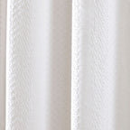 Rideau de douche à rayures jacquard délavé Billie de Brielle Home