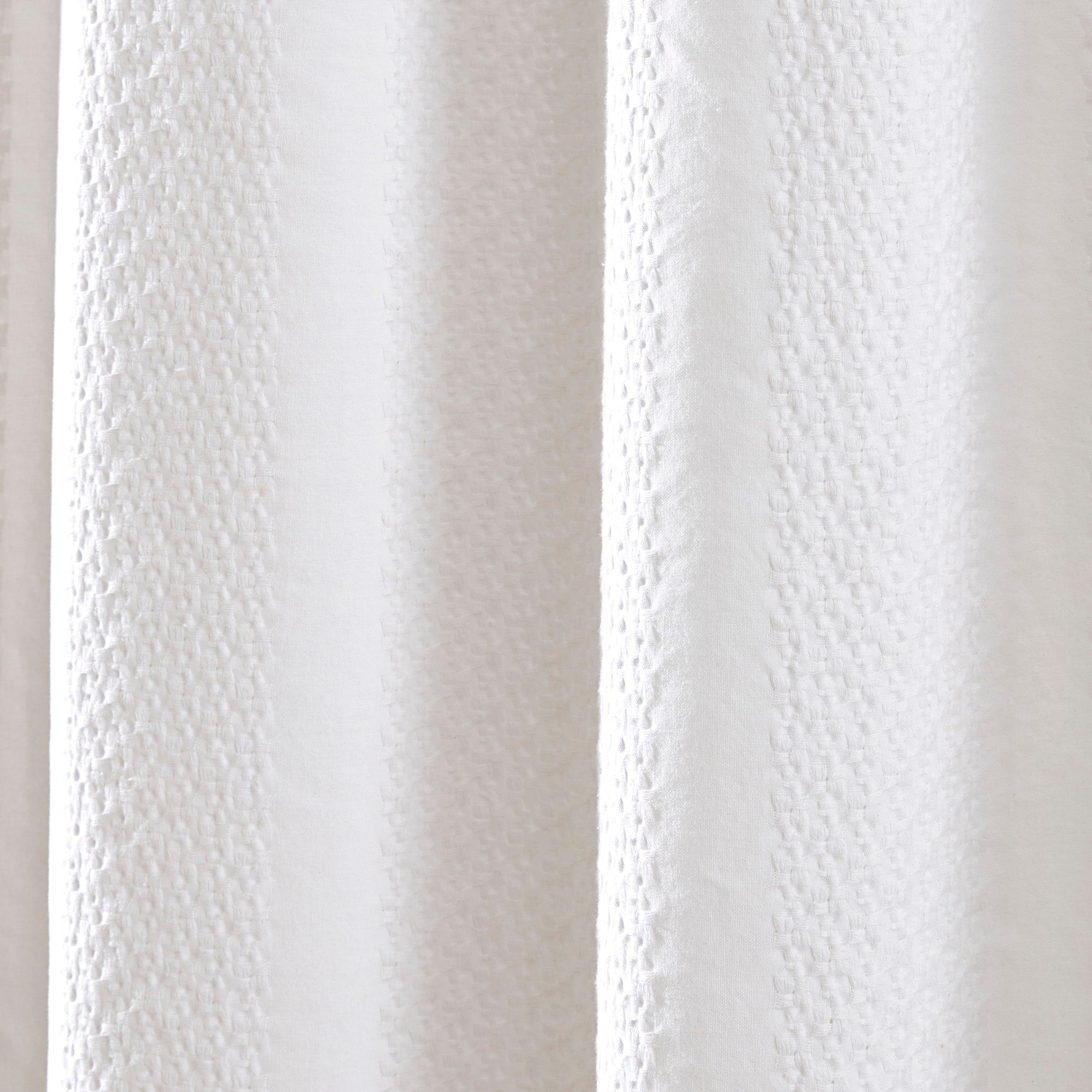 Rideau de douche à rayures jacquard délavé Billie de Brielle Home