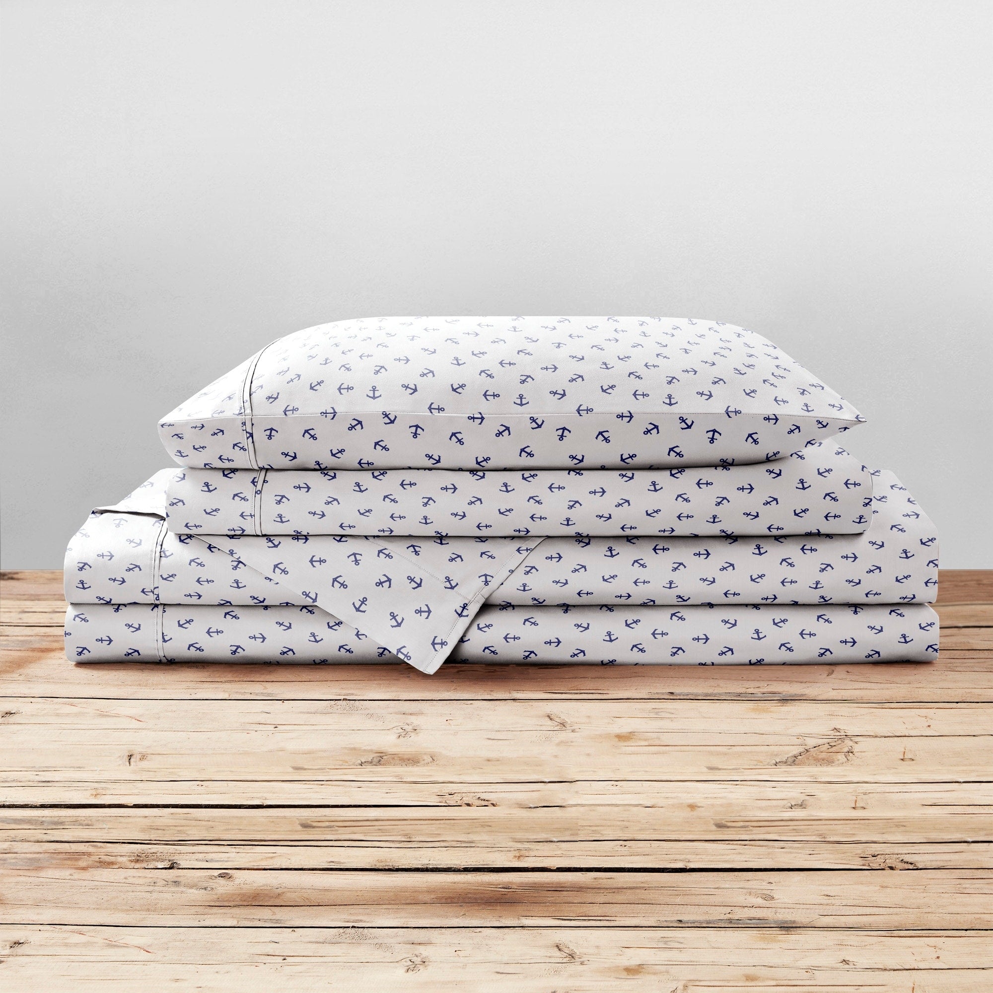 Parure de lit imprimée en percale de coton Brielle Home