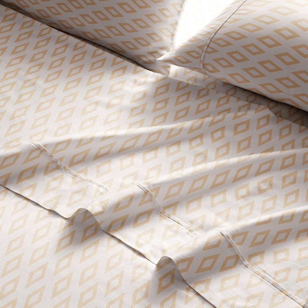 Parure de lit imprimée en percale de coton Brielle Home