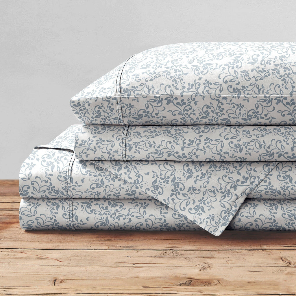 Parure de lit imprimée en percale de coton Brielle Home