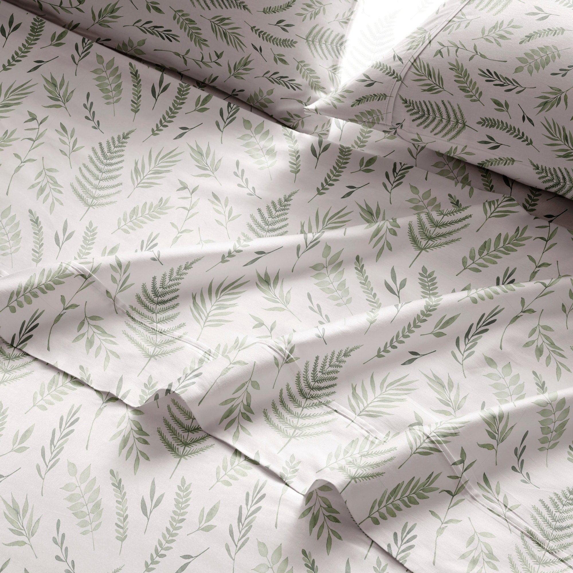 Parure de lit imprimée en percale de coton Brielle Home