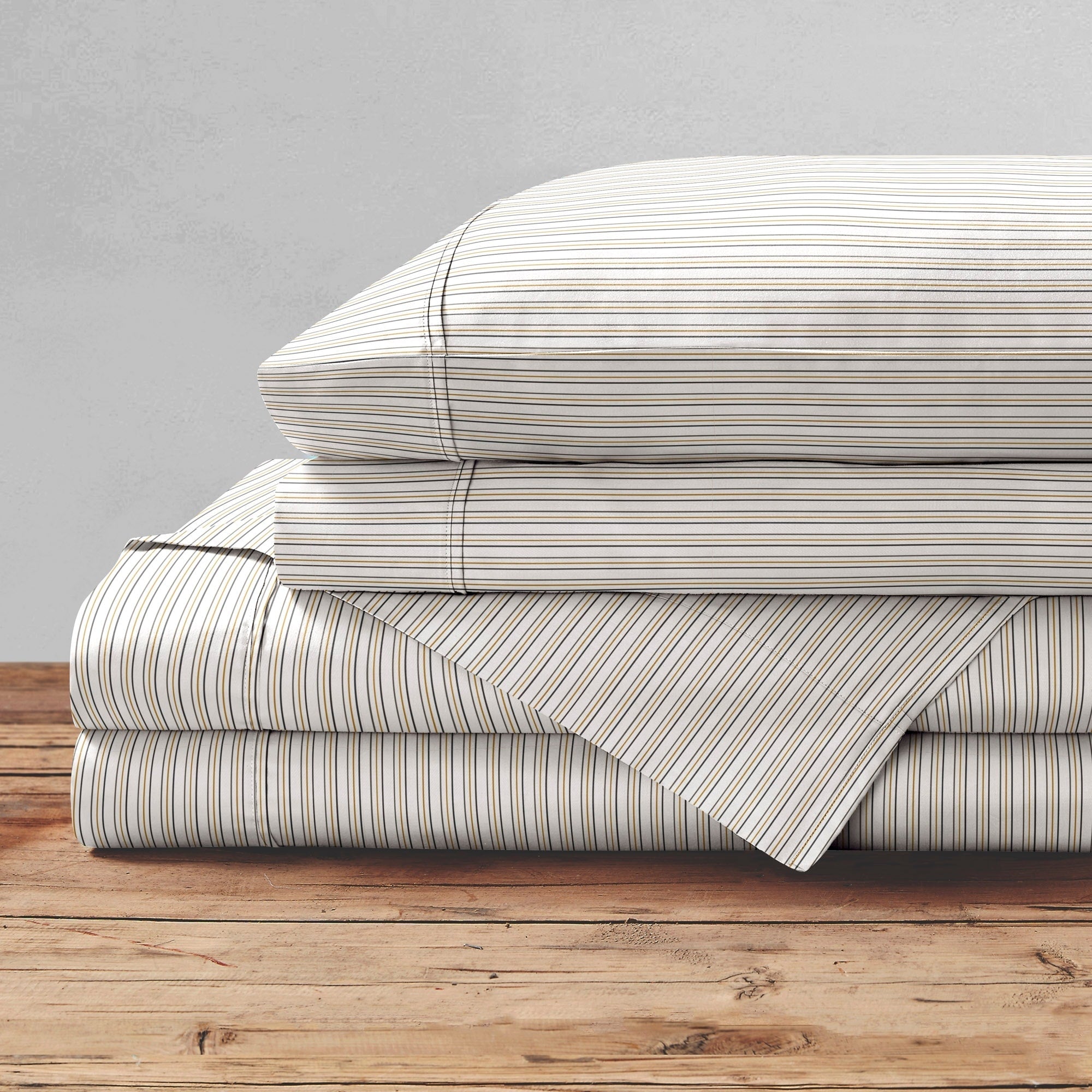 Parure de lit imprimée en percale de coton Brielle Home