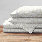 Parure de lit imprimée en percale de coton Brielle Home