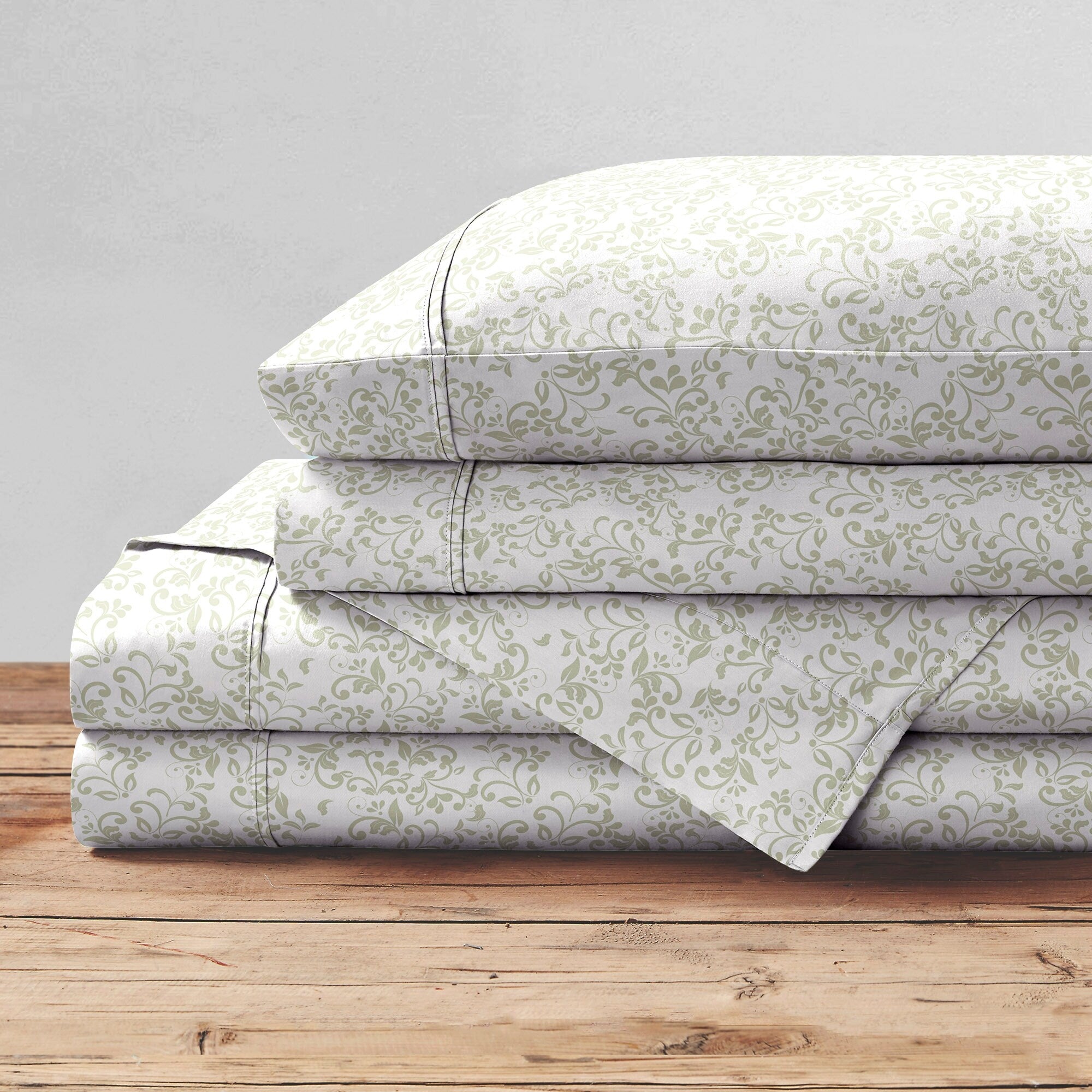 Parure de lit imprimée en percale de coton Brielle Home