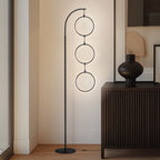 Lampadaire industriel Brightech Nova 74 po à 3 anneaux lumineux à DEL ultra-lumineux avec variateur à 3 voies