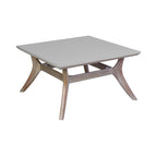 Ensemble de conversation Brighton en bois massif et corde, 4 pièces