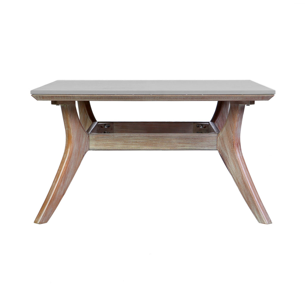 Ensemble de conversation Brighton en bois massif et corde, 4 pièces